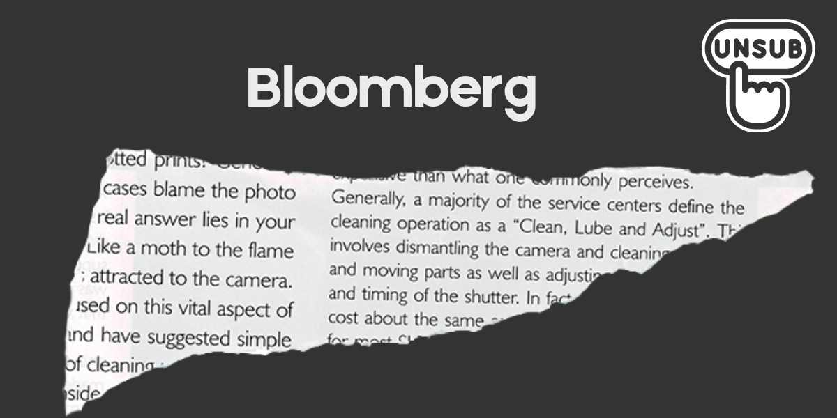 Cancel Bloomberg Subscription