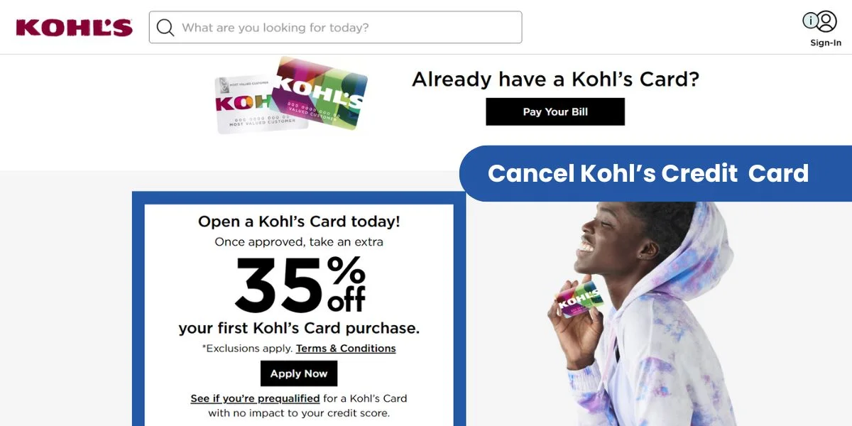 Cancel Kohl’s Credit