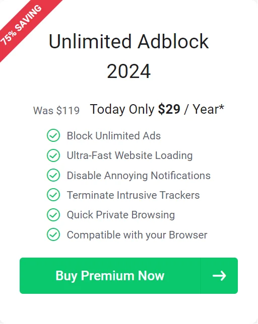 Total Adblock Pricing
