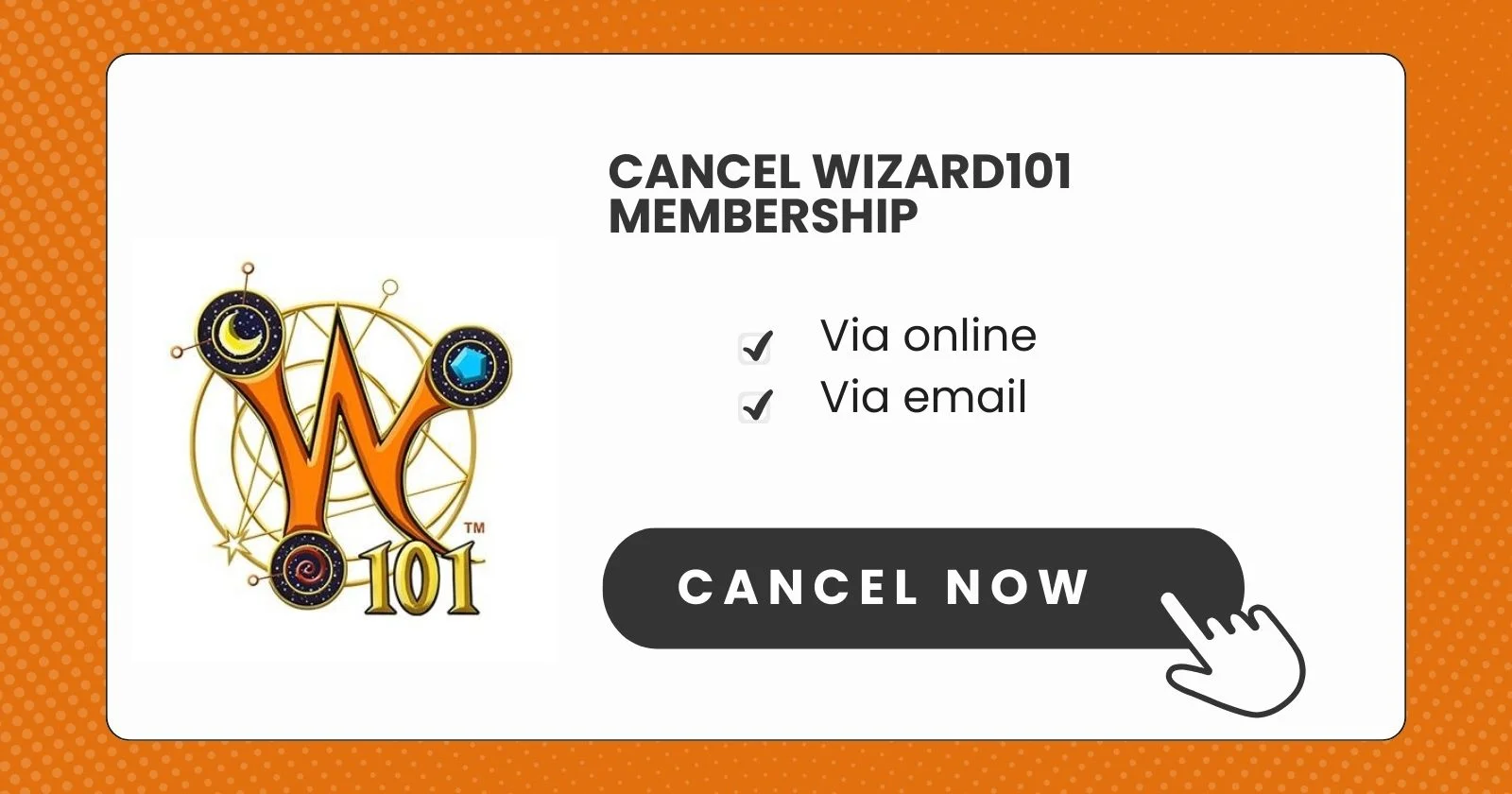 Cancel Wizard101 Membership
