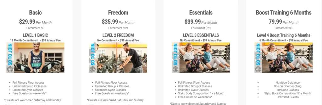 Golds Gym Membership Pricing